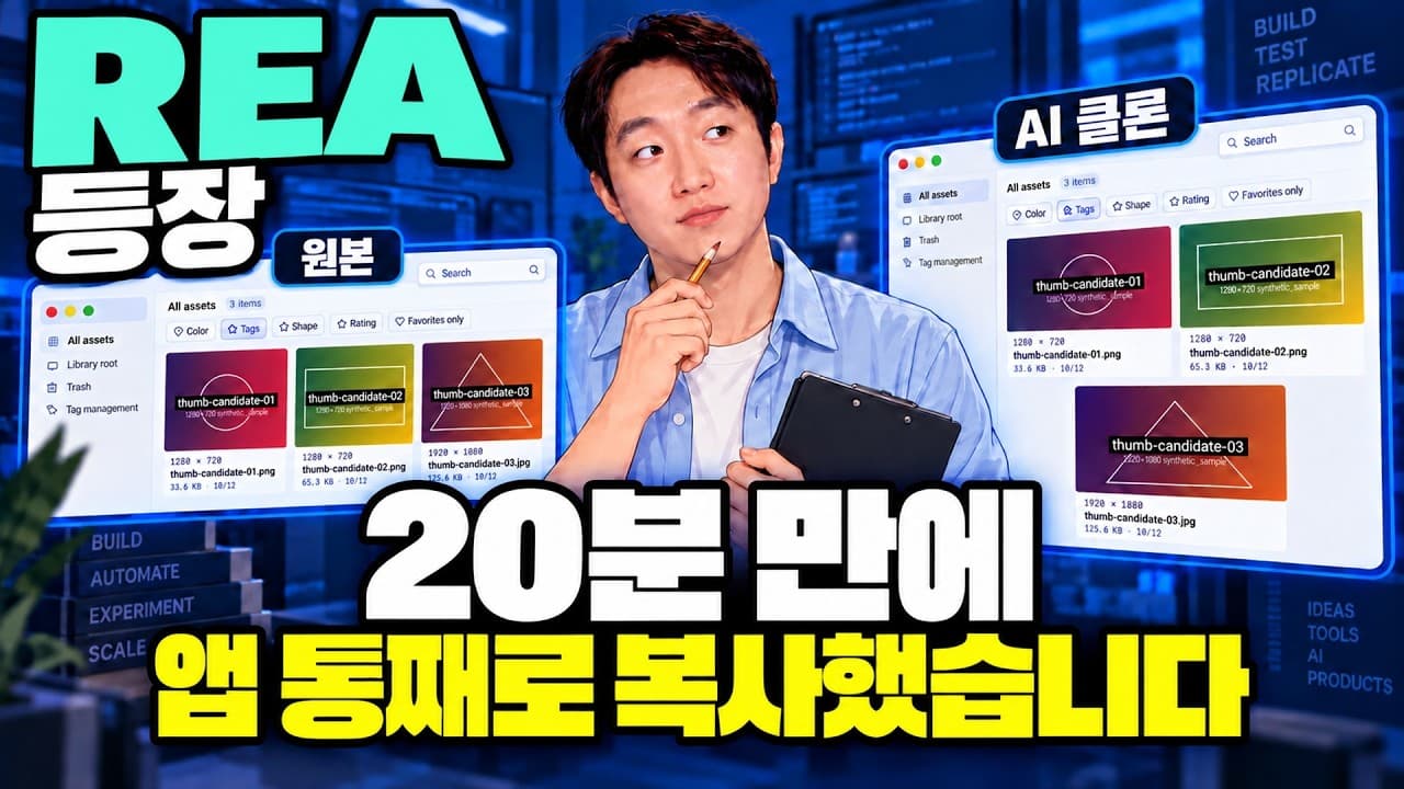 REA 클린룸 실험 — 지시문, 규칙, 채점 기준과 결과